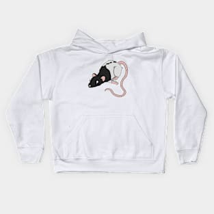 A Little Rattie - Black Hooded Kids Hoodie